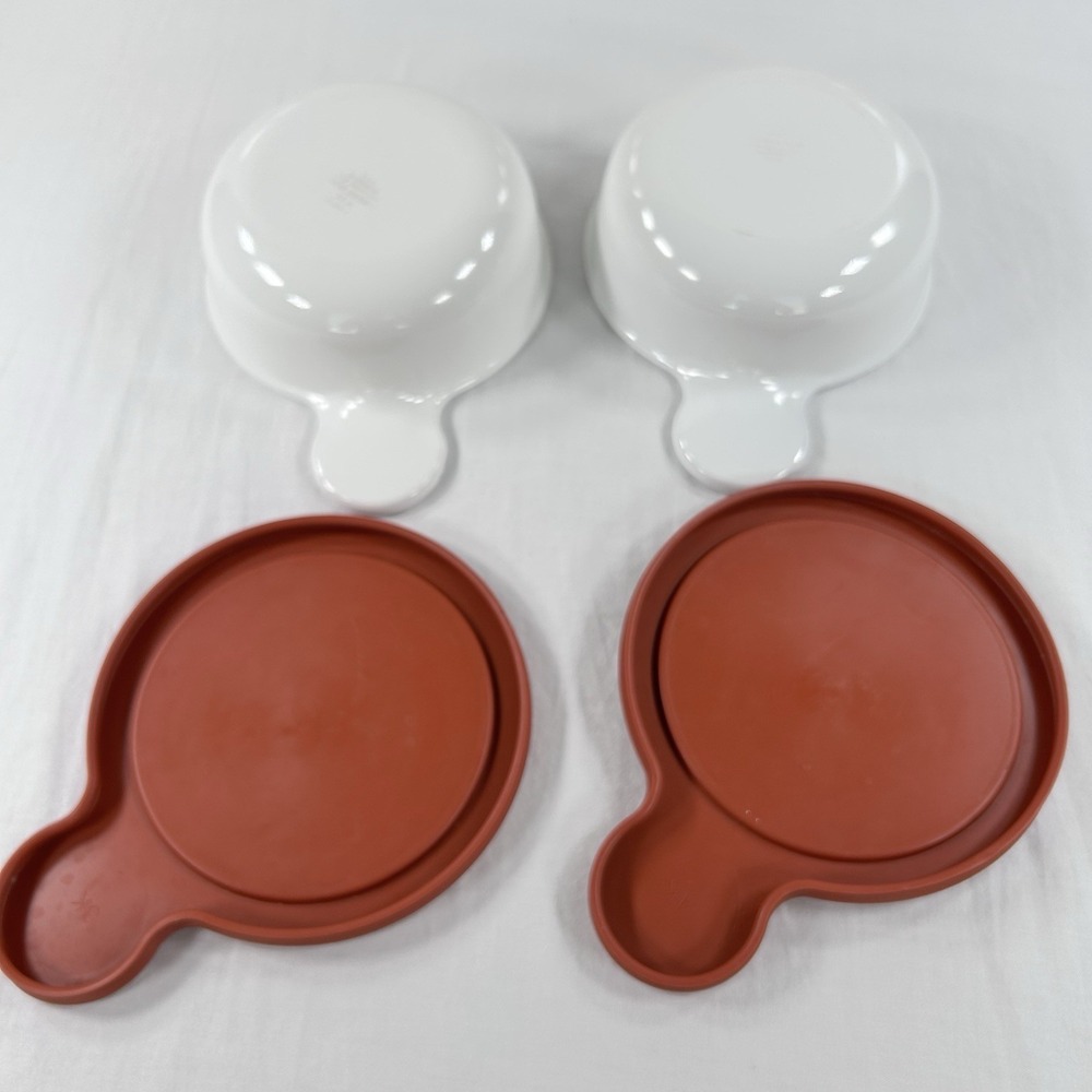 Corning Ware Grab It Bowls P-150-B 15 Oz With Refrigerator Lids Set Of 2 White - Picture 7 of 9